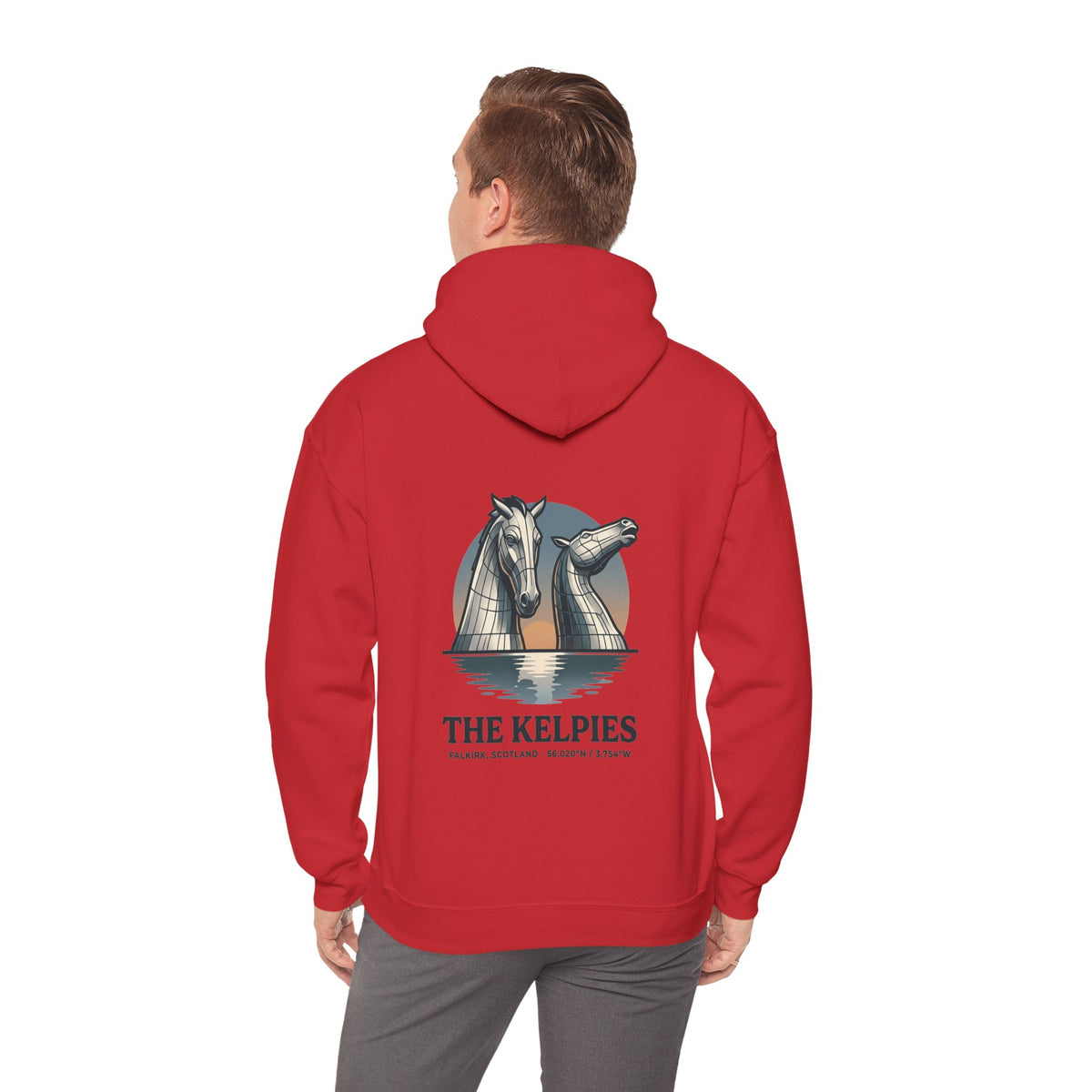 Hoodie - The Kelpies Scottish Myth Horse Graphic Hoodie