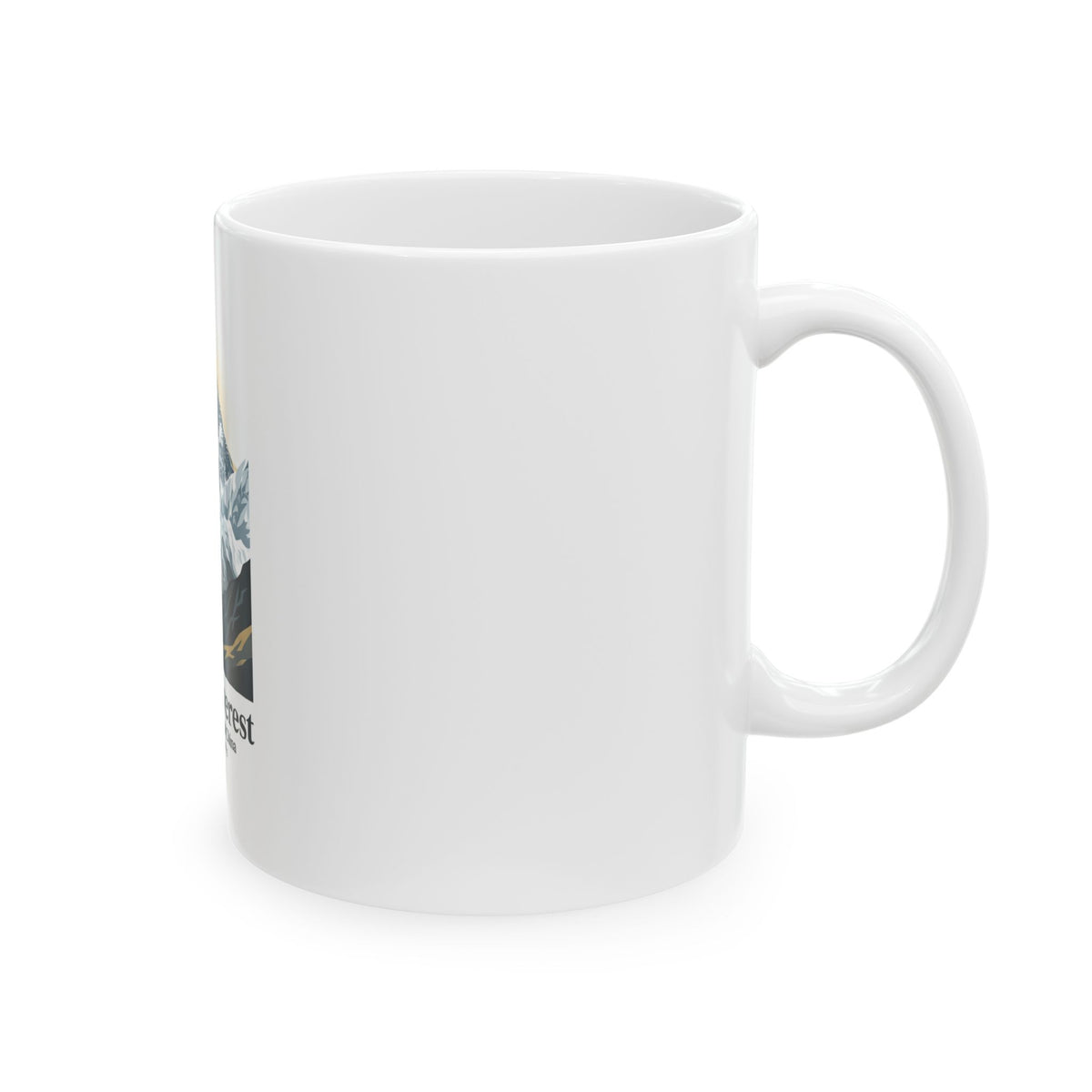 Mount Everest Ceramic Mug — Mountain Travel Coffee Cup (11oz & 15oz)