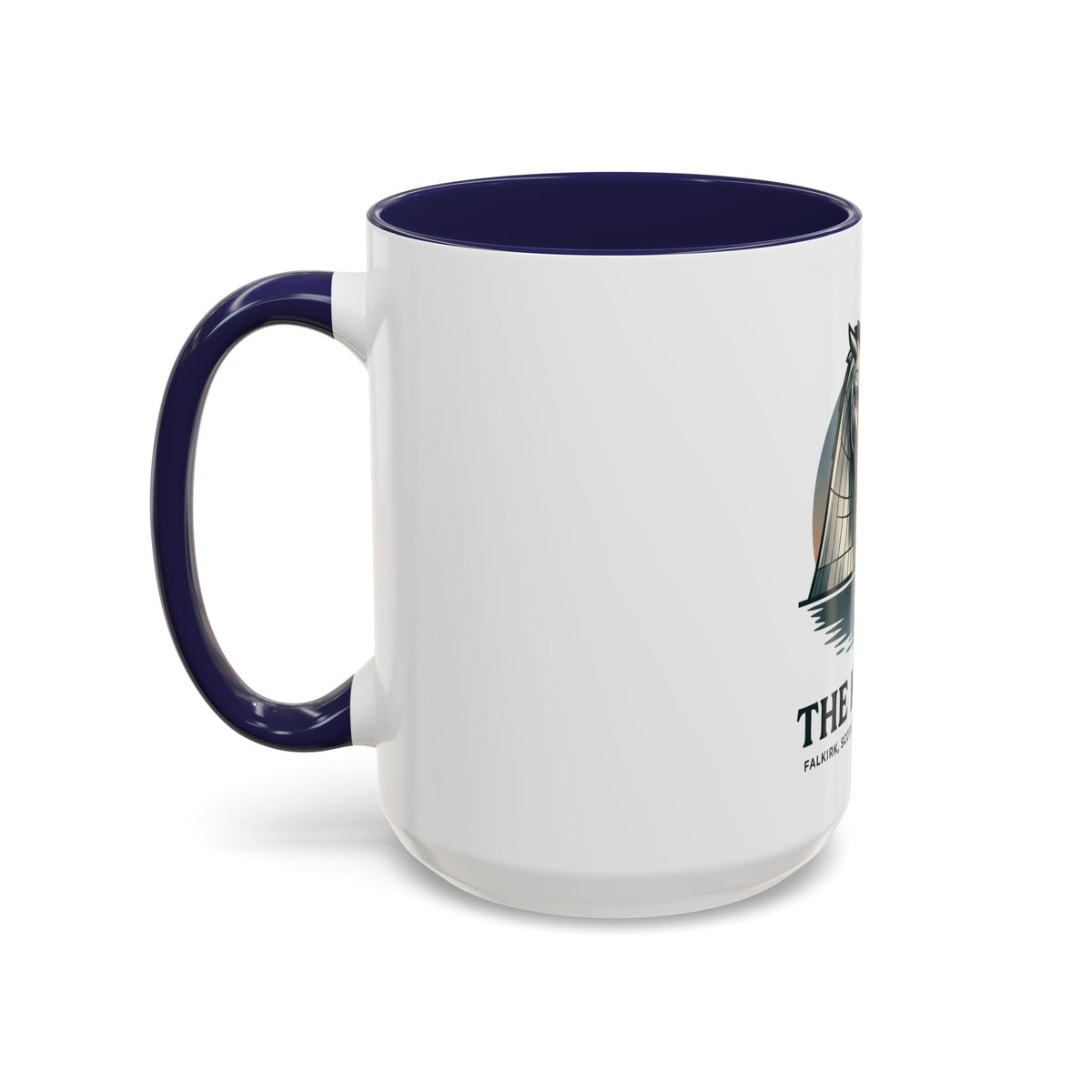 The Kelpies Coffee Mug — Scottish Landmark Accent Mug (11/15oz)