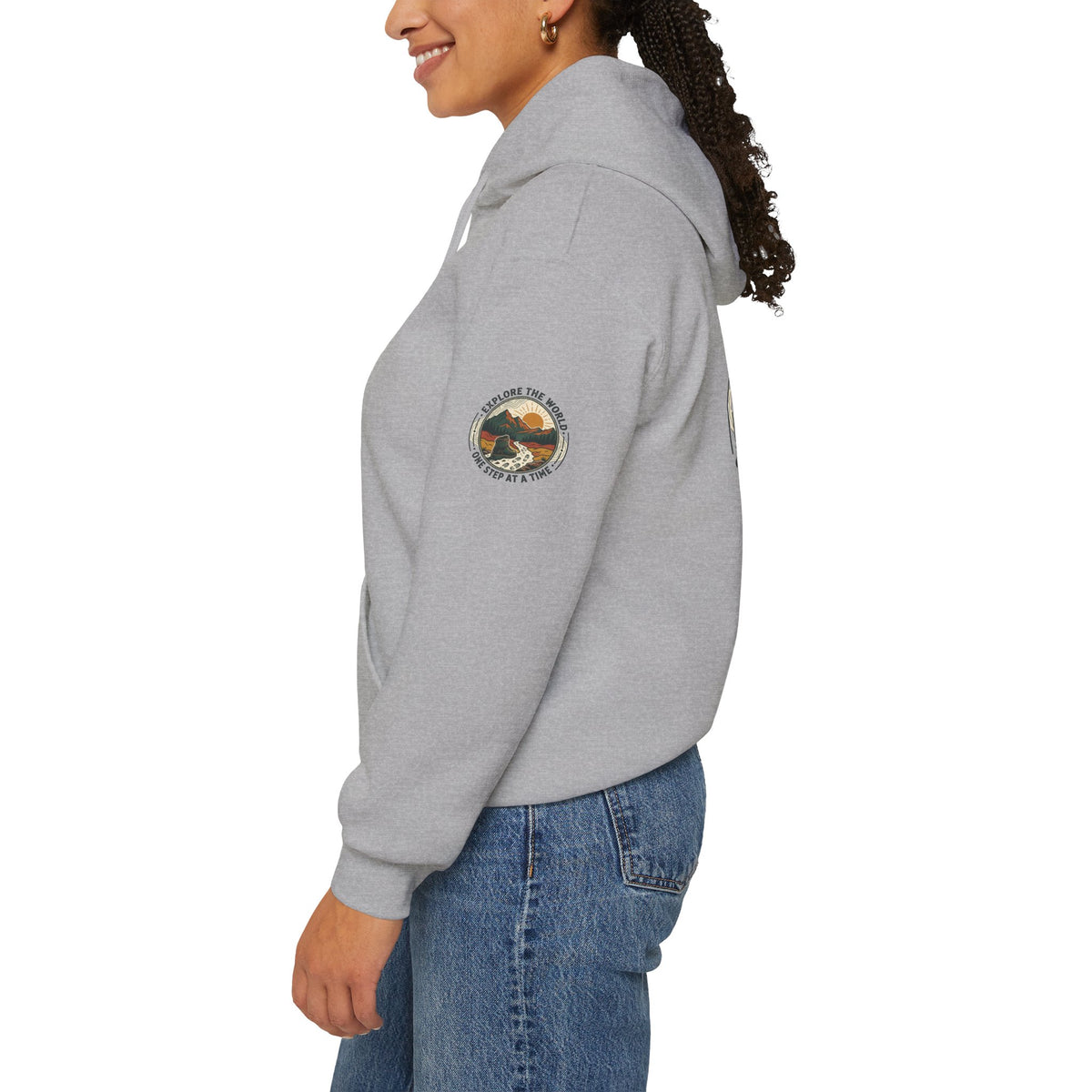 Explore The World Hoodie — "Explore the World One Step at a Time" Outdoor Travel Hoodie