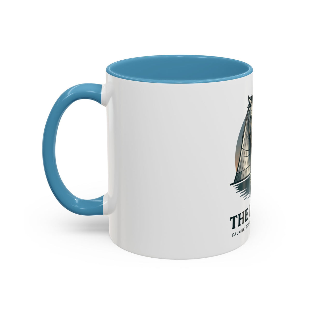 The Kelpies Coffee Mug — Scottish Landmark Accent Mug (11/15oz)