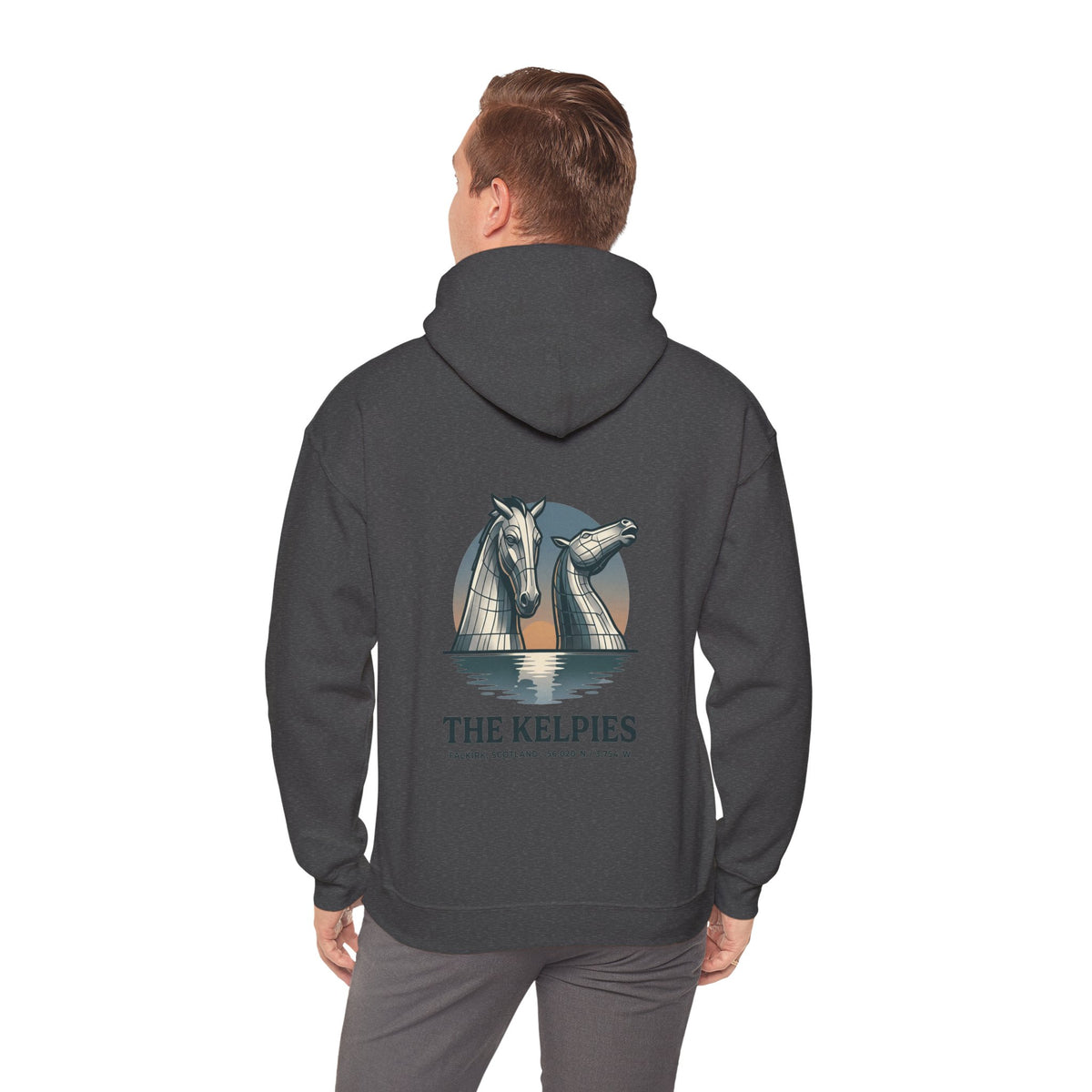 Hoodie - The Kelpies Scottish Myth Horse Graphic Hoodie