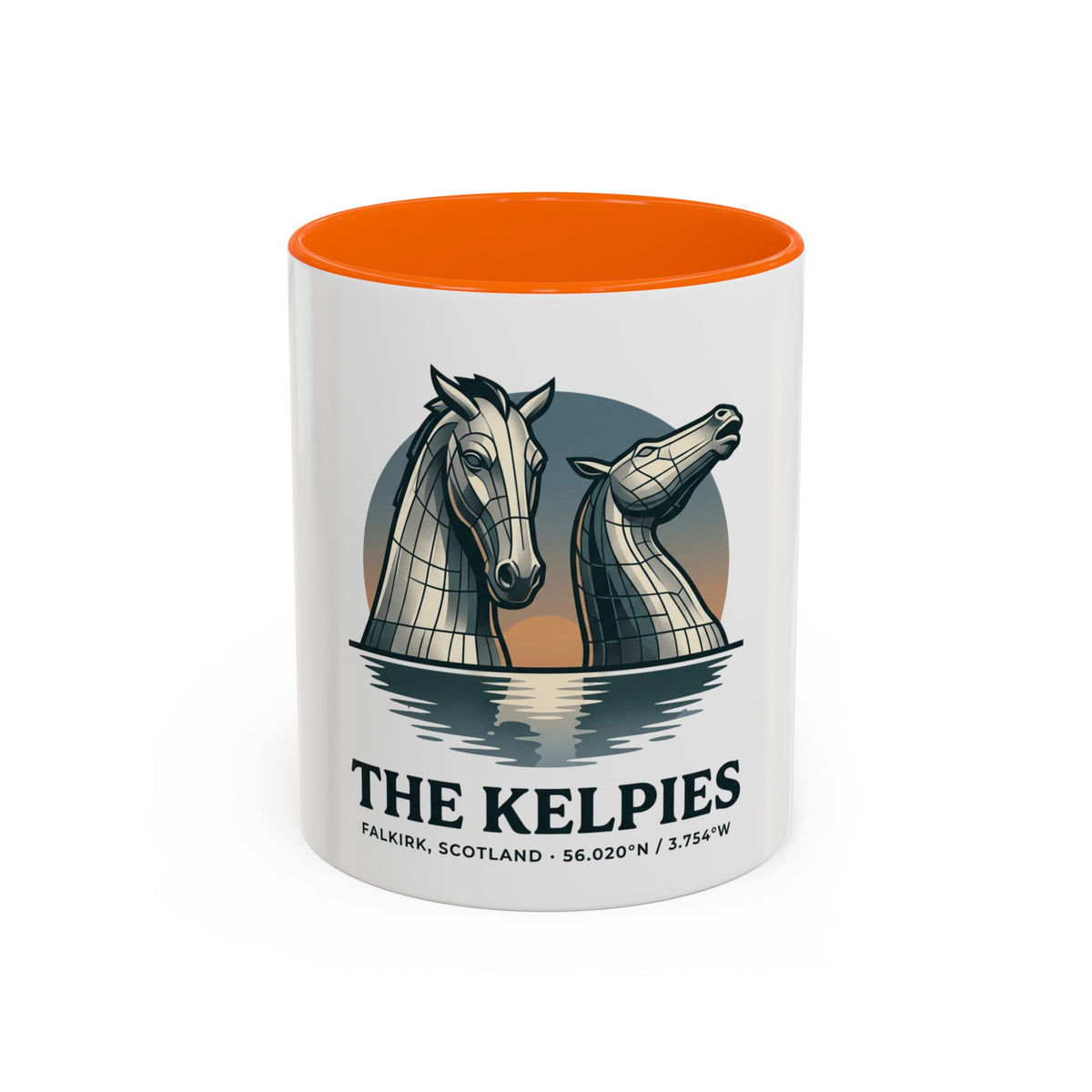 The Kelpies Coffee Mug — Scottish Landmark Accent Mug (11/15oz)
