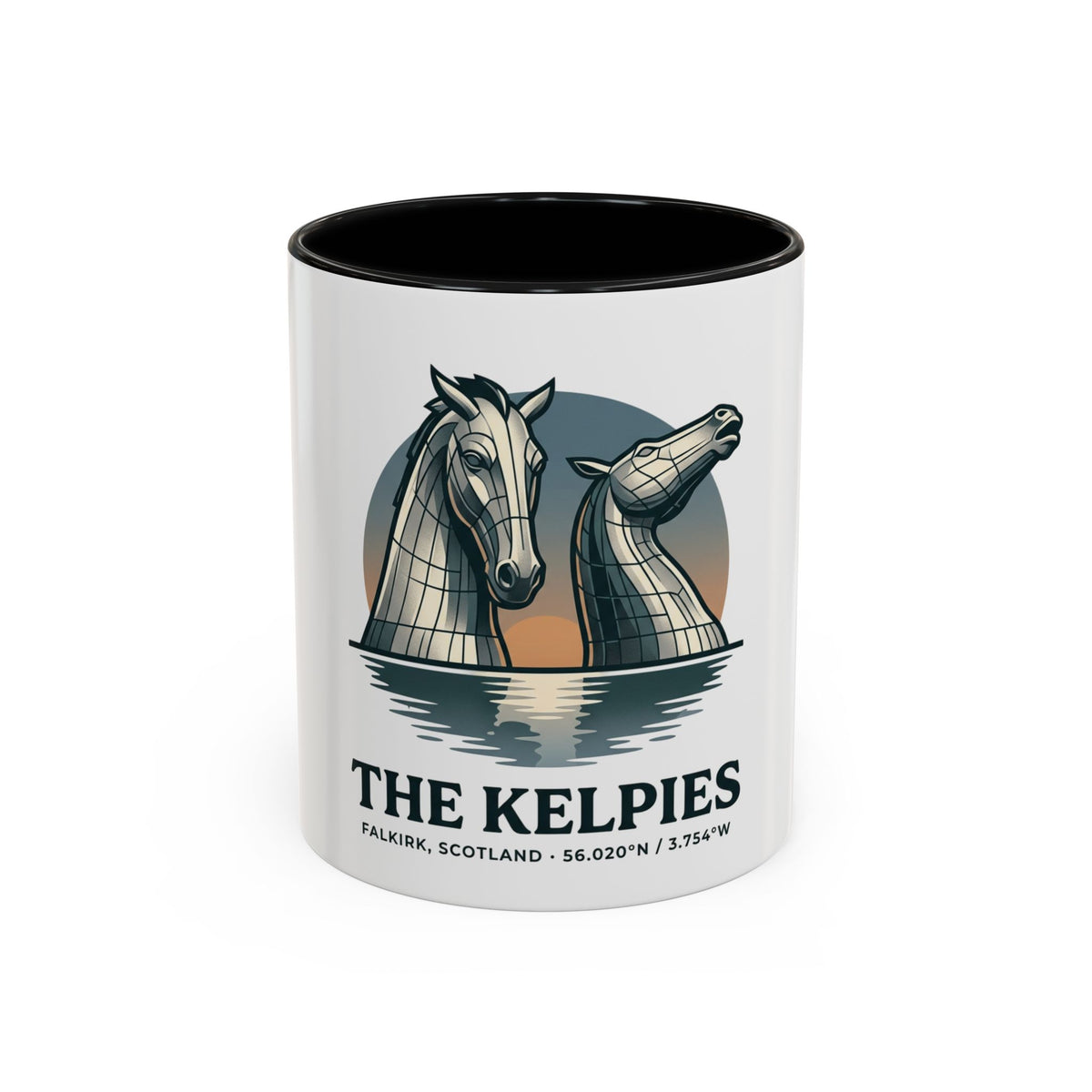 The Kelpies Coffee Mug — Scottish Landmark Accent Mug (11/15oz)