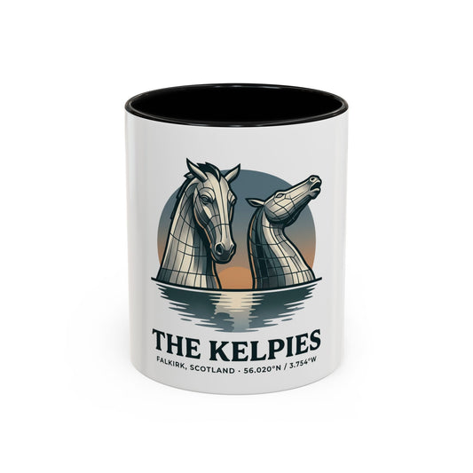 The Kelpies Coffee Mug — Scottish Landmark Accent Mug (11/15oz)