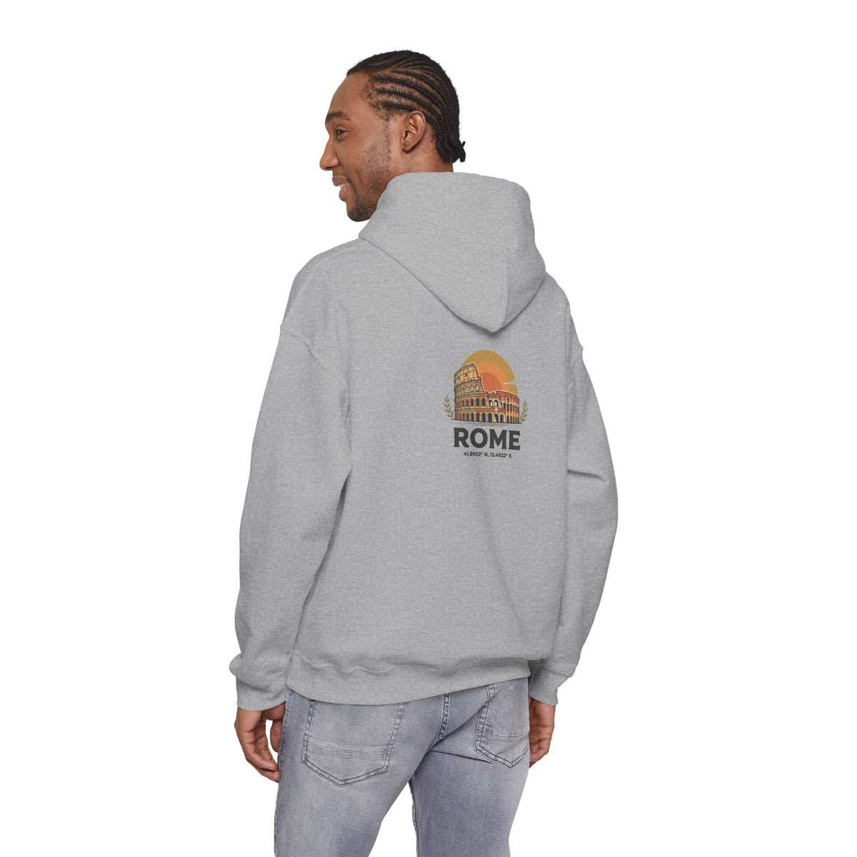 Rome Vintage Colosseum Hoodie — Retro Travel Sweatshirt