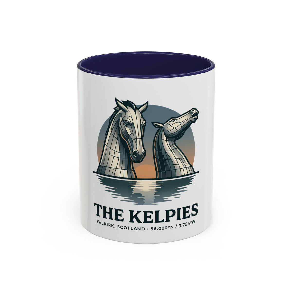 The Kelpies Coffee Mug — Scottish Landmark Accent Mug (11/15oz)