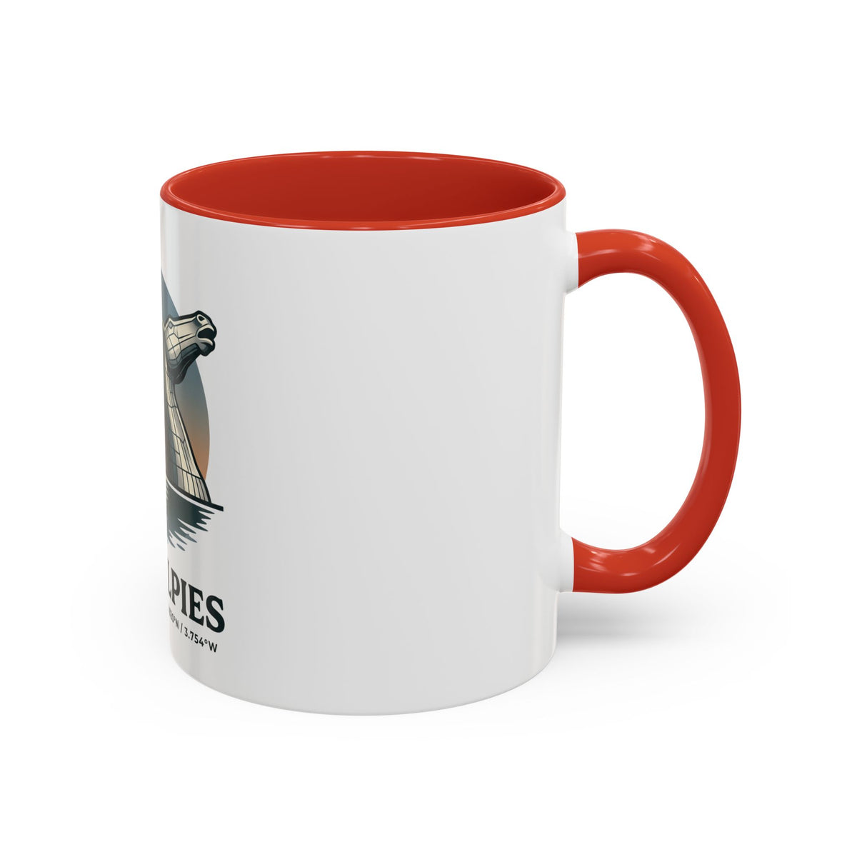The Kelpies Coffee Mug — Scottish Landmark Accent Mug (11/15oz)