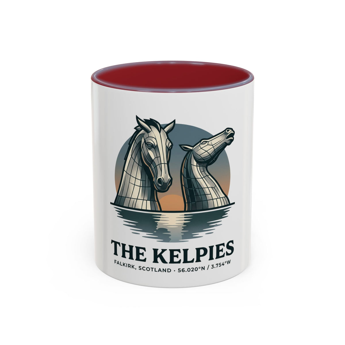 The Kelpies Coffee Mug — Scottish Landmark Accent Mug (11/15oz)