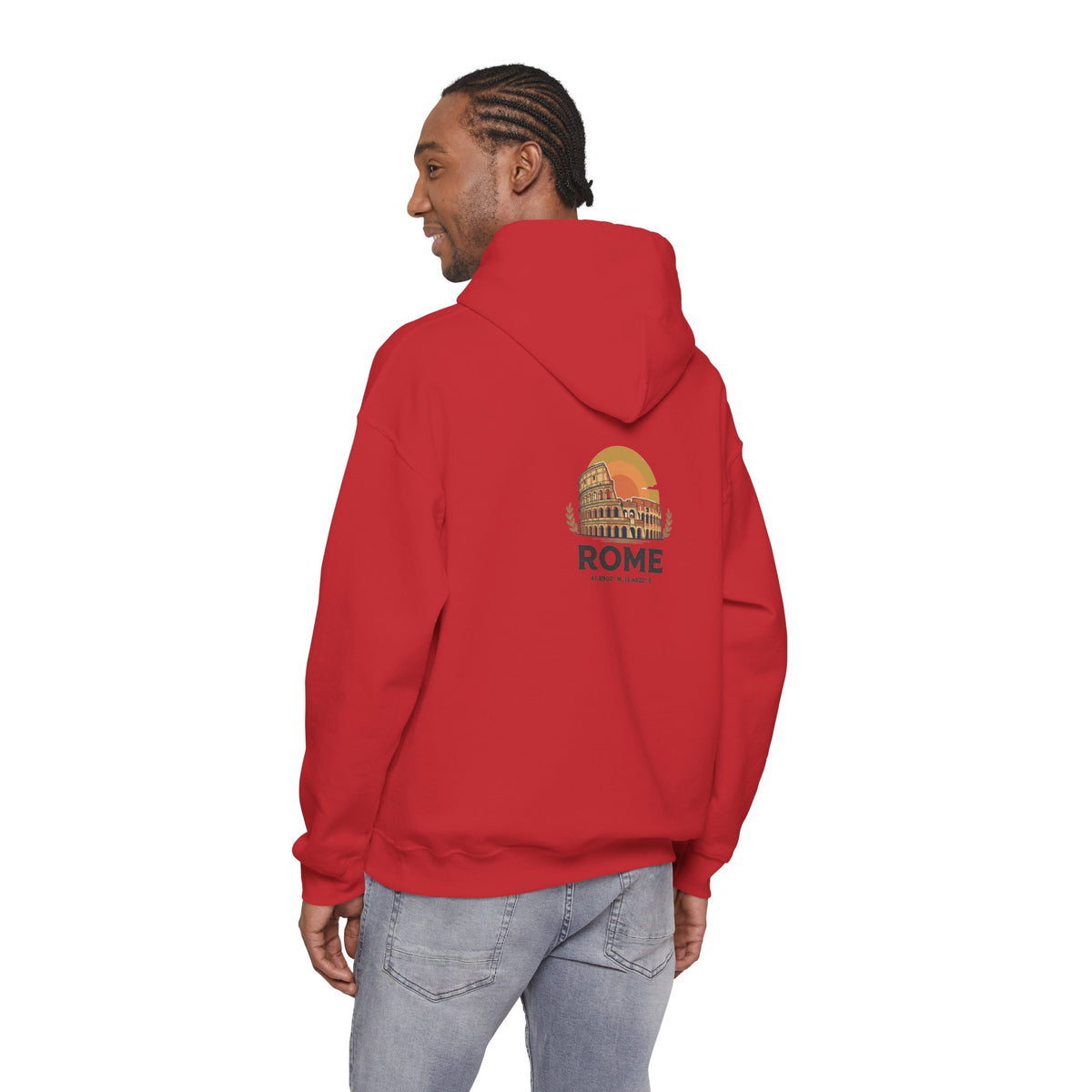 Rome Vintage Colosseum Hoodie — Retro Travel Sweatshirt