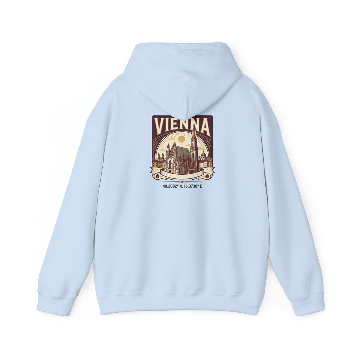Vienna Vintage Travel Hoodie — Retro Cityscape Sweatshirt