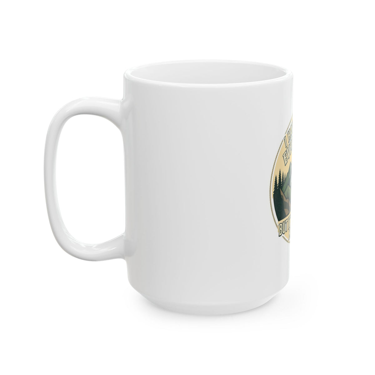 Adventure Coffee Mug — "I Haven't Been Everywhere but It's On My List" Ceramic Travel Gift