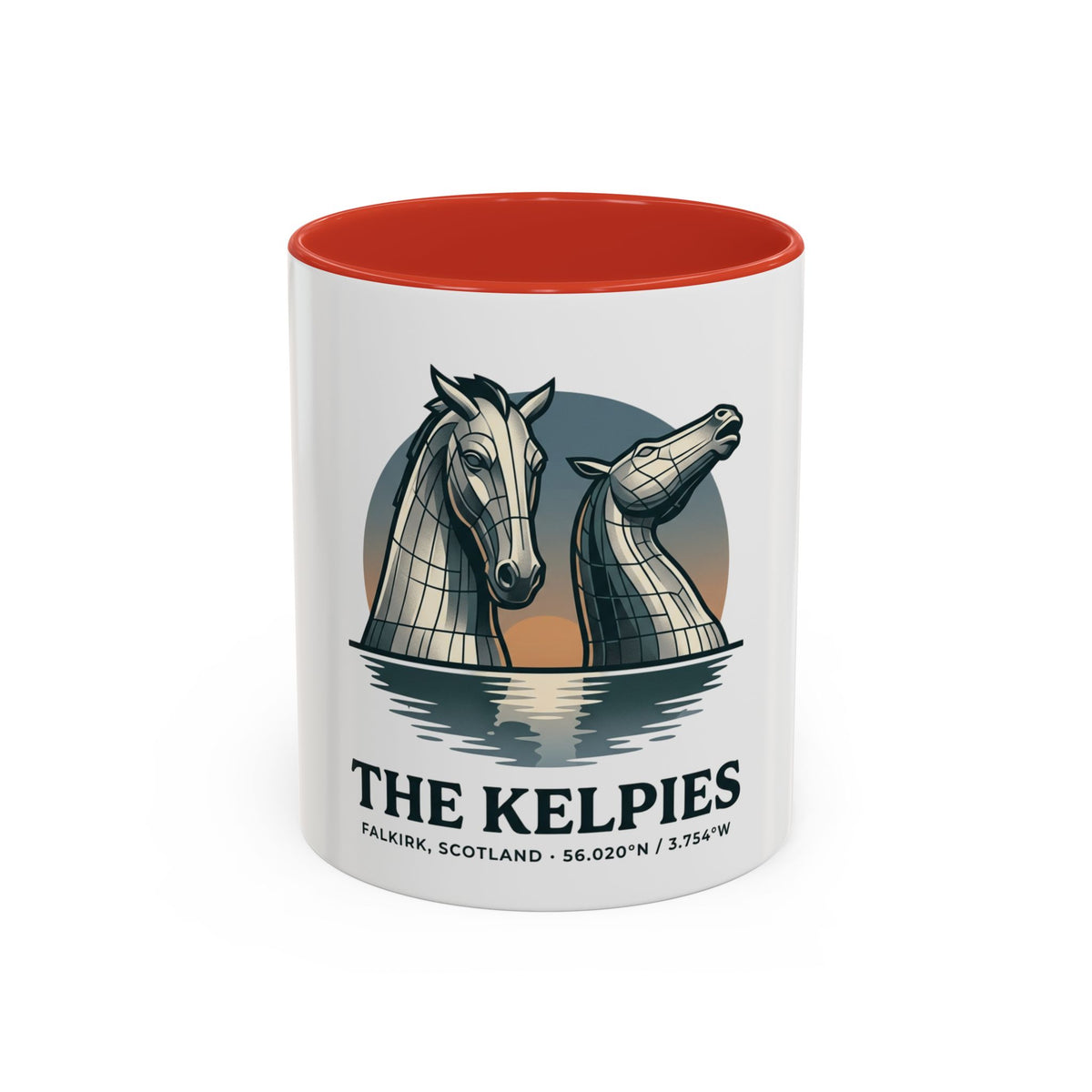 The Kelpies Coffee Mug — Scottish Landmark Accent Mug (11/15oz)