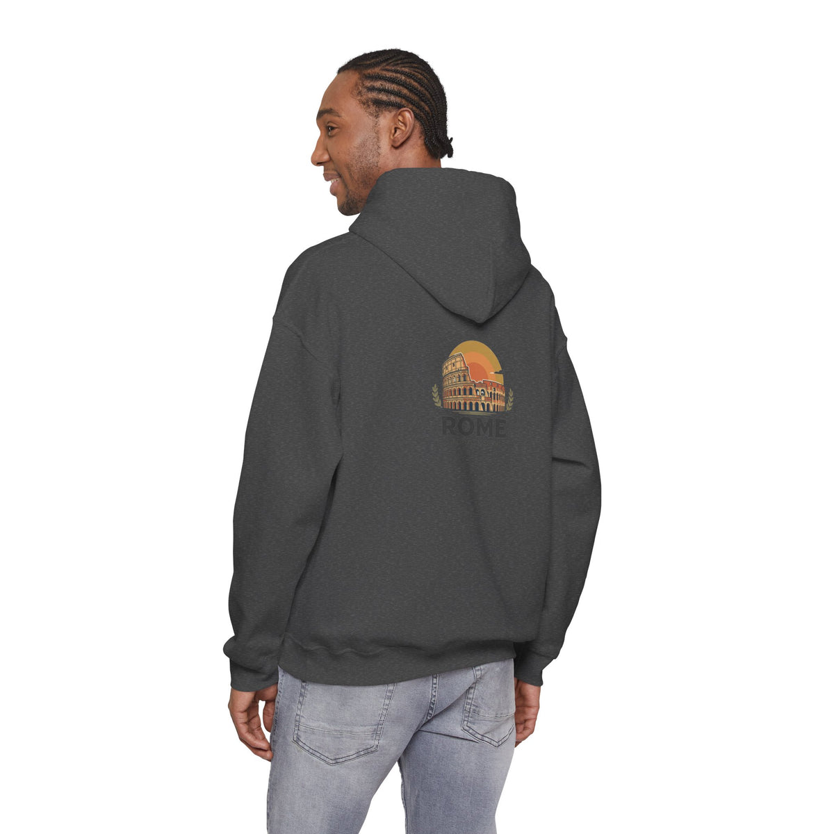 Rome Vintage Colosseum Hoodie — Retro Travel Sweatshirt