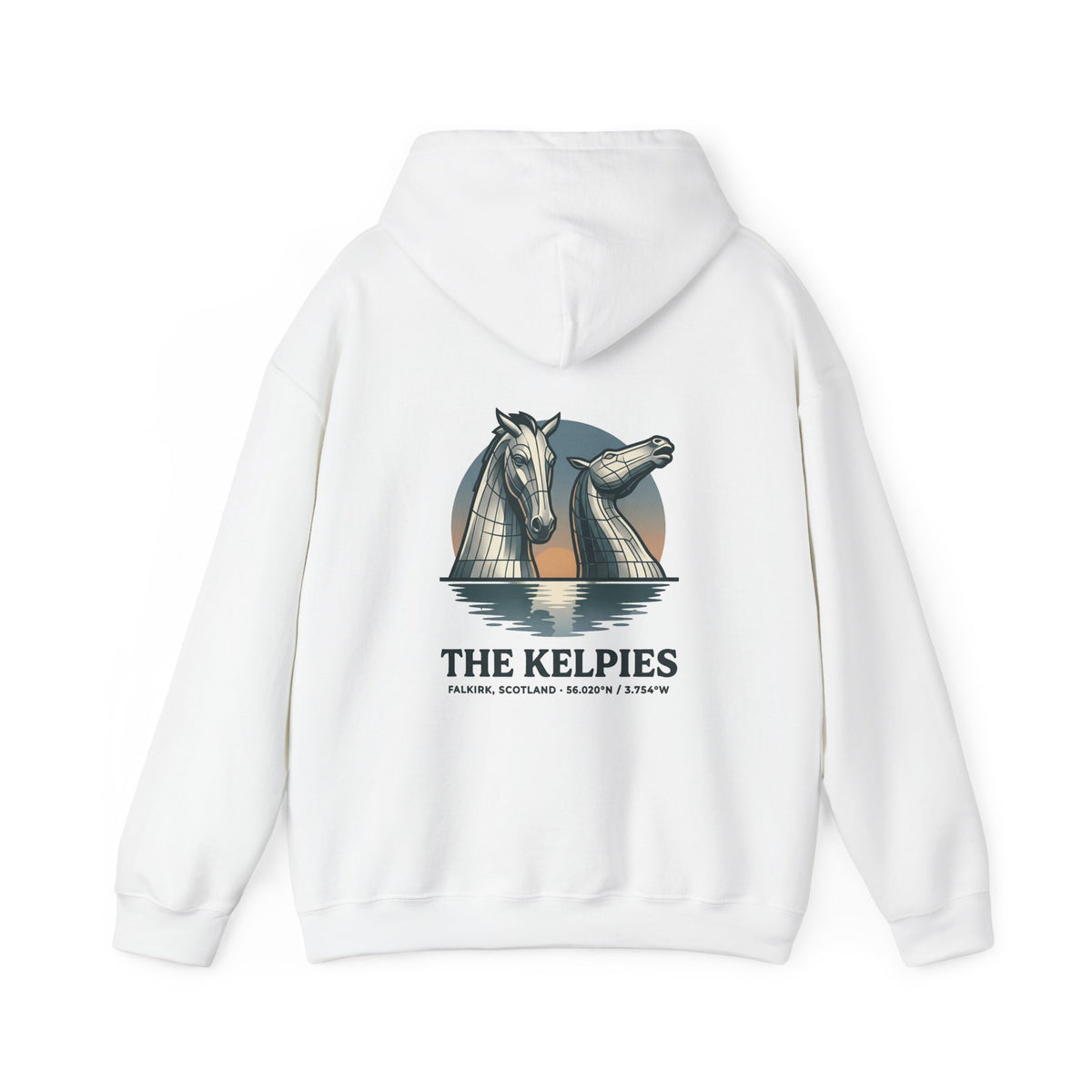 Hoodie - The Kelpies Scottish Myth Horse Graphic Hoodie