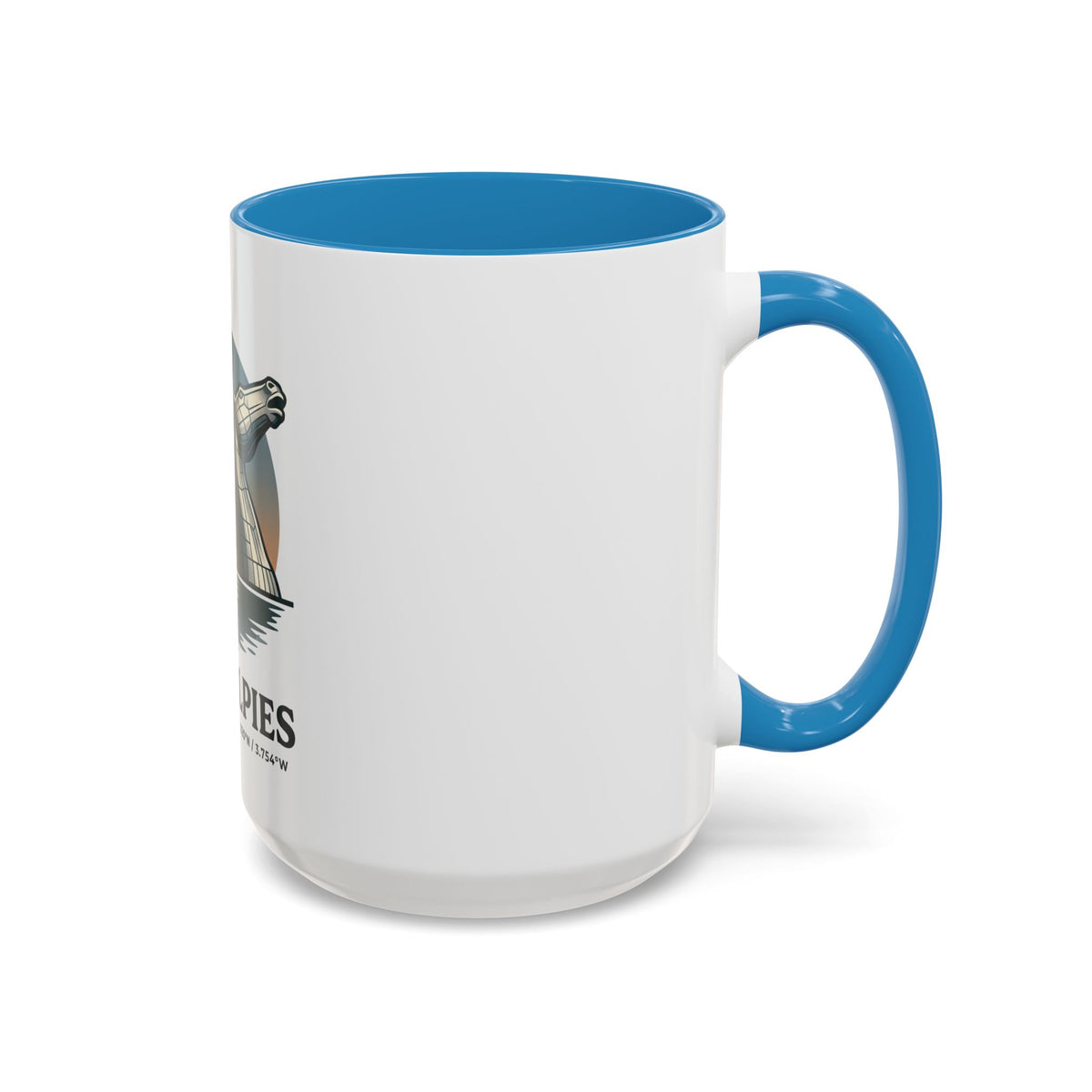 The Kelpies Coffee Mug — Scottish Landmark Accent Mug (11/15oz)
