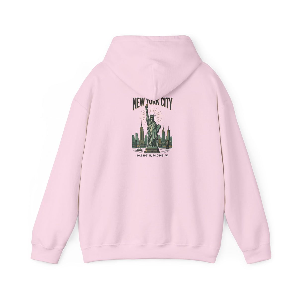New York City Statue of Liberty Hoodie - Vintage NYC Skyline Pullover
