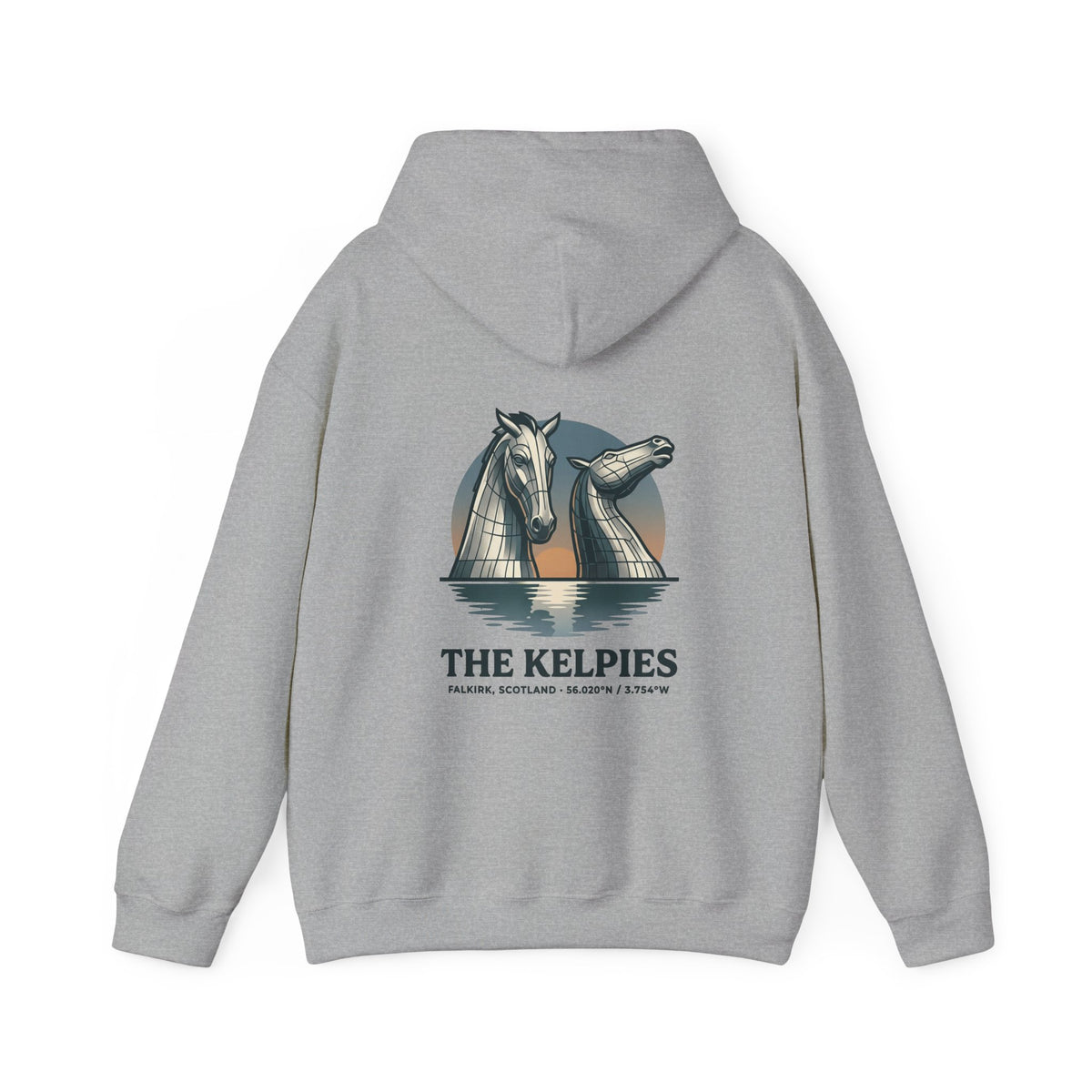 Hoodie - The Kelpies Scottish Myth Horse Graphic Hoodie