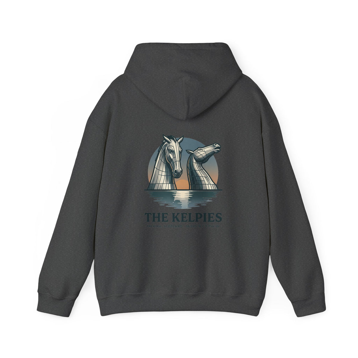 Hoodie - The Kelpies Scottish Myth Horse Graphic Hoodie