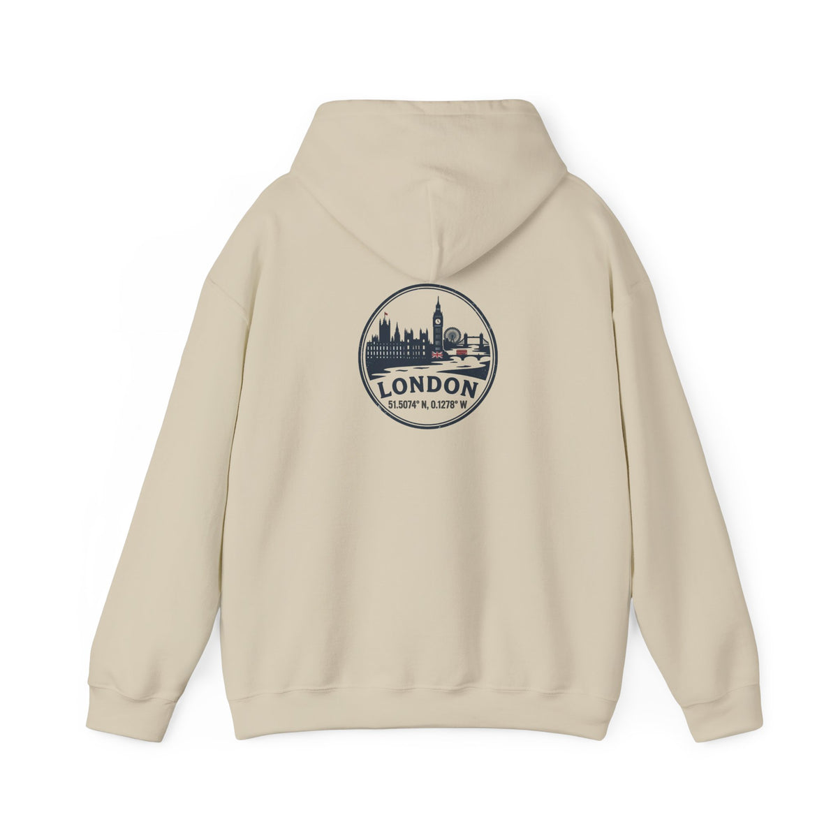 London Skyline Hoodie – Vintage London Emblem Travel Sweatshirt