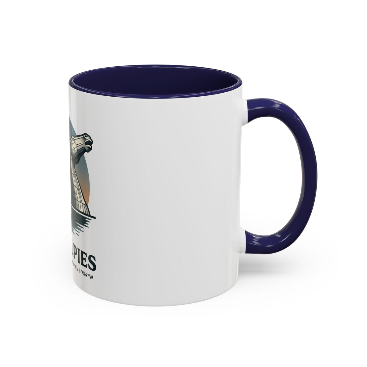 The Kelpies Coffee Mug — Scottish Landmark Accent Mug (11/15oz)