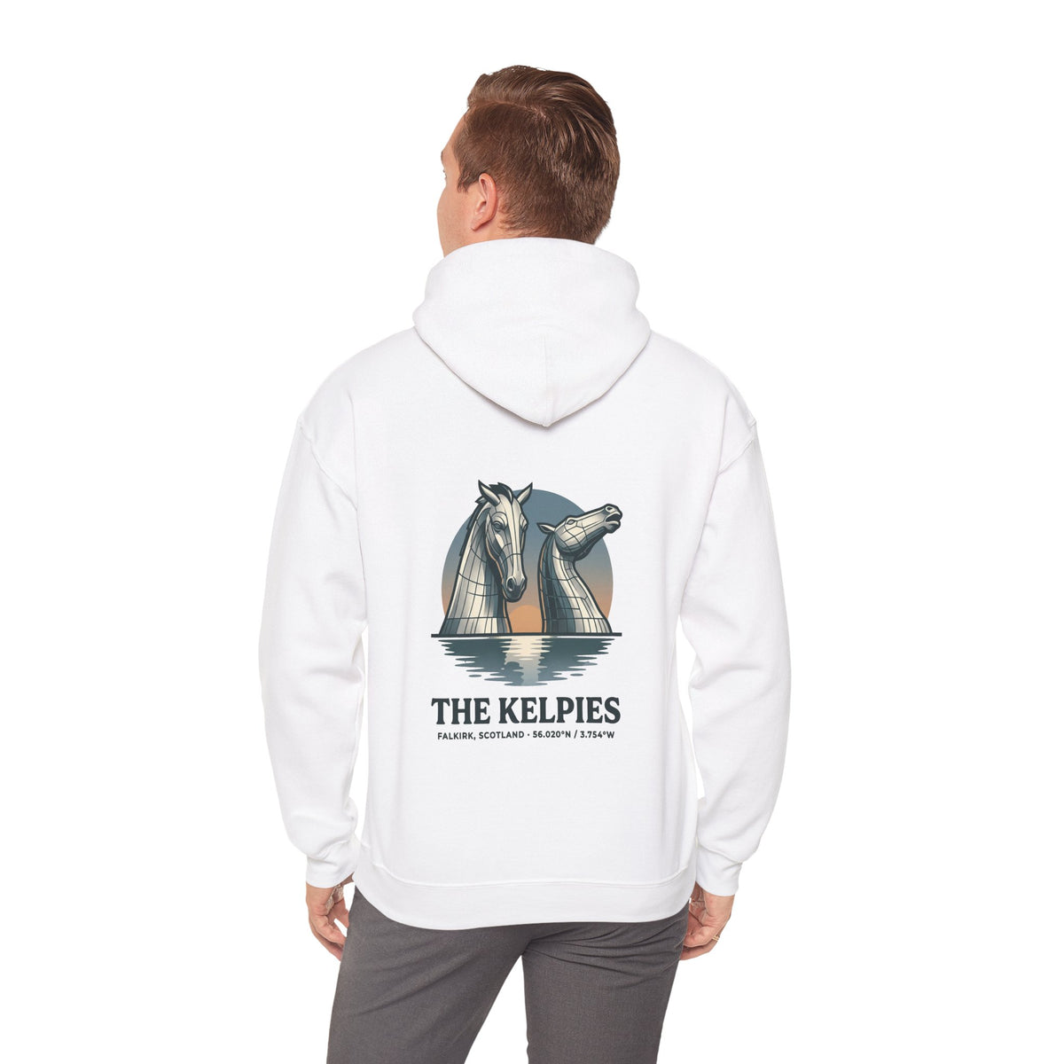 Hoodie - The Kelpies Scottish Myth Horse Graphic Hoodie