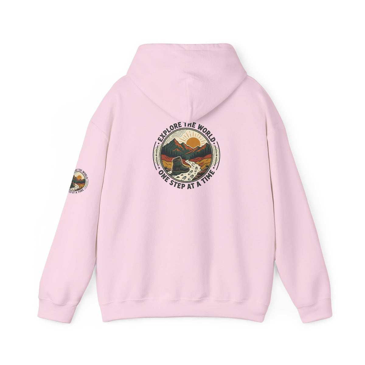 Explore The World Hoodie — "Explore the World One Step at a Time" Outdoor Travel Hoodie