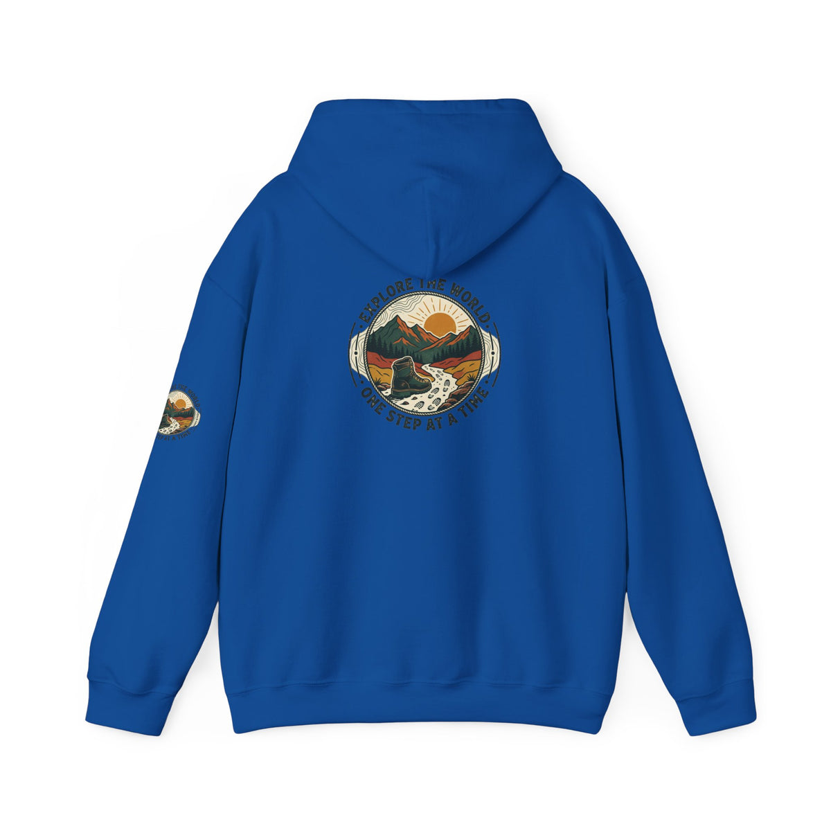 Explore The World Hoodie — "Explore the World One Step at a Time" Outdoor Travel Hoodie