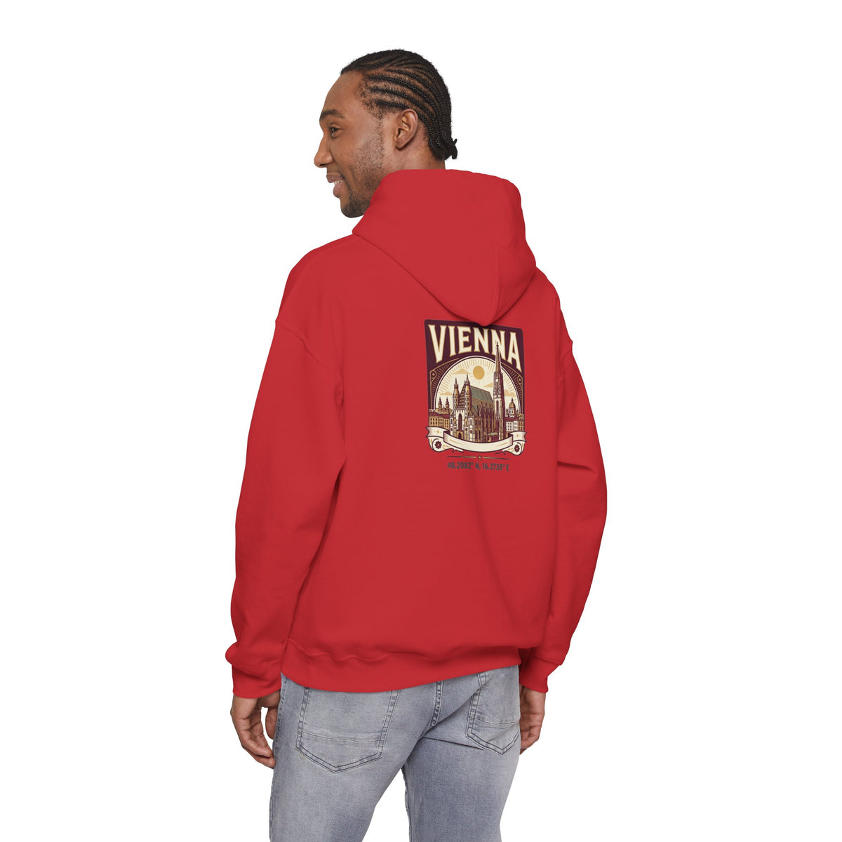 Vienna Vintage Travel Hoodie — Retro Cityscape Sweatshirt