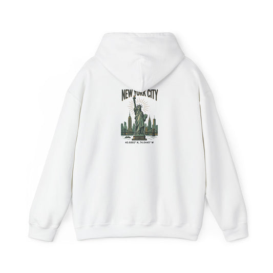 New York City Statue of Liberty Hoodie - Vintage NYC Skyline Pullover