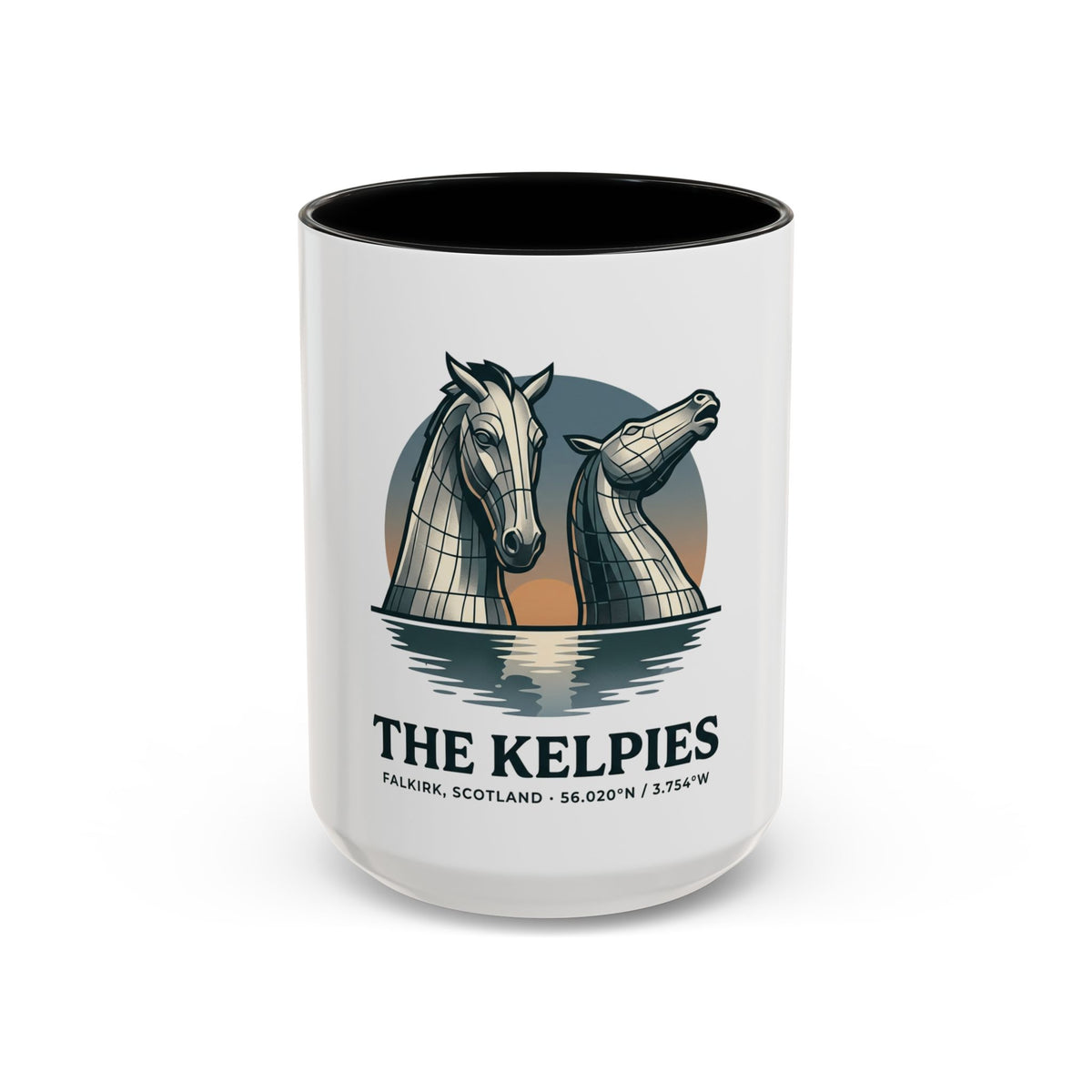 The Kelpies Coffee Mug — Scottish Landmark Accent Mug (11/15oz)