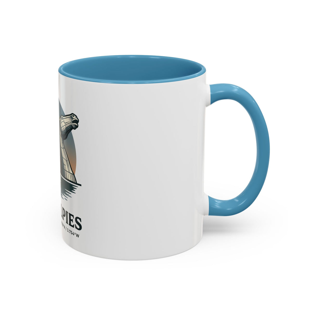 The Kelpies Coffee Mug — Scottish Landmark Accent Mug (11/15oz)