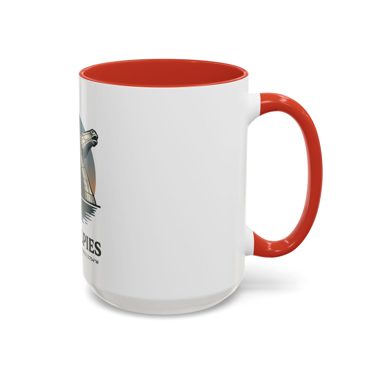 The Kelpies Coffee Mug — Scottish Landmark Accent Mug (11/15oz)