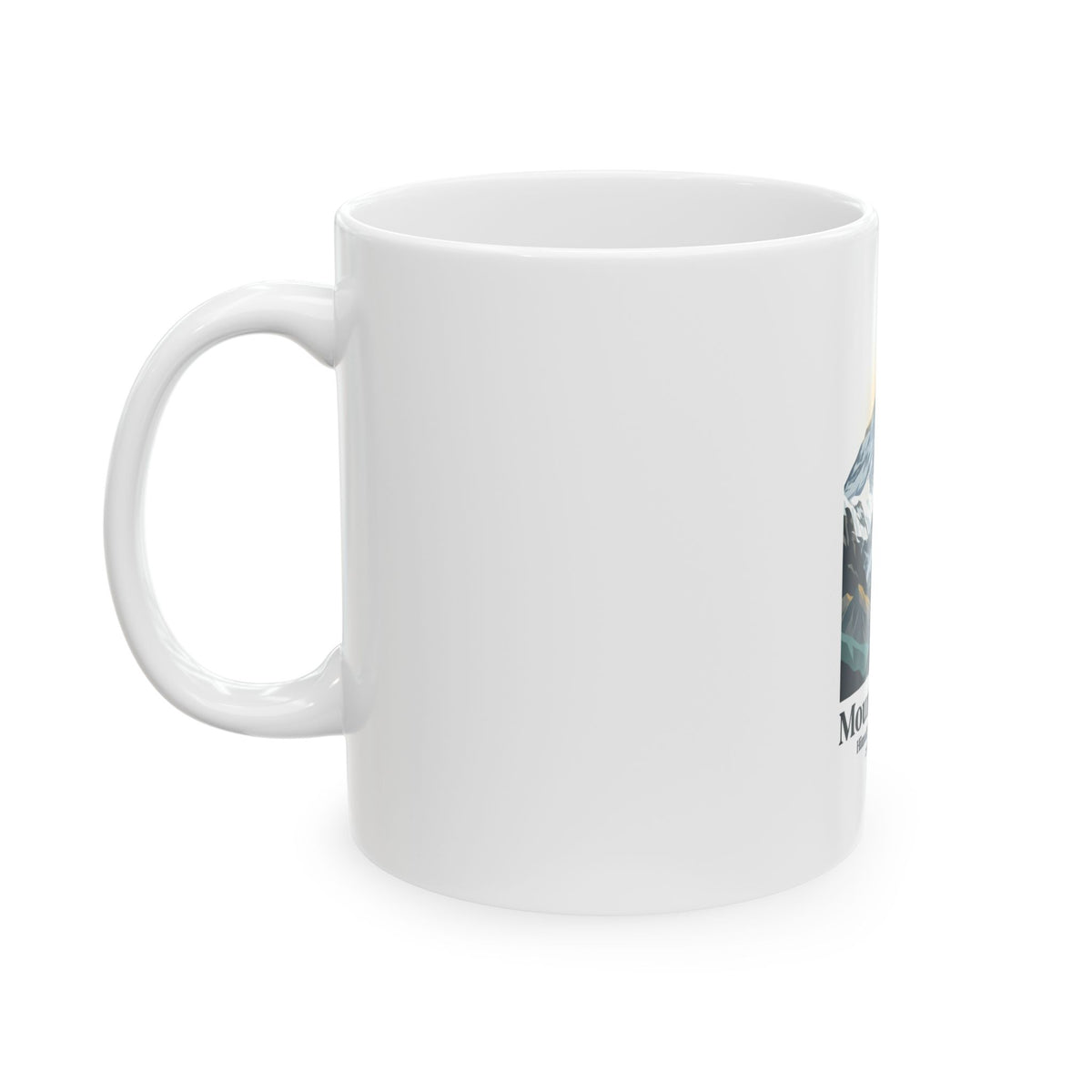 Mount Everest Ceramic Mug — Mountain Travel Coffee Cup (11oz & 15oz)