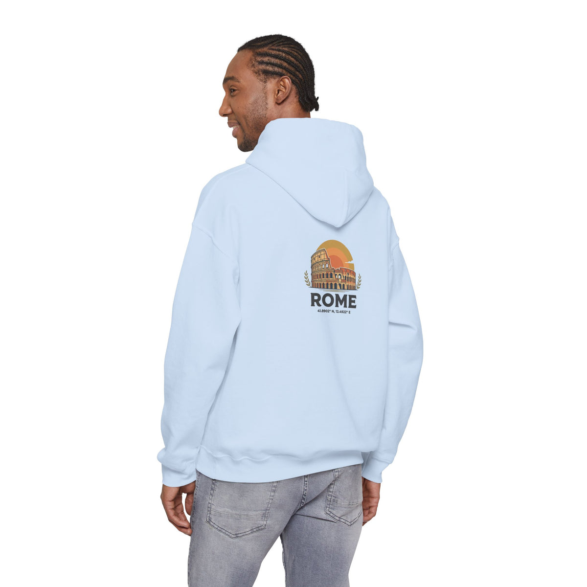 Rome Vintage Colosseum Hoodie — Retro Travel Sweatshirt