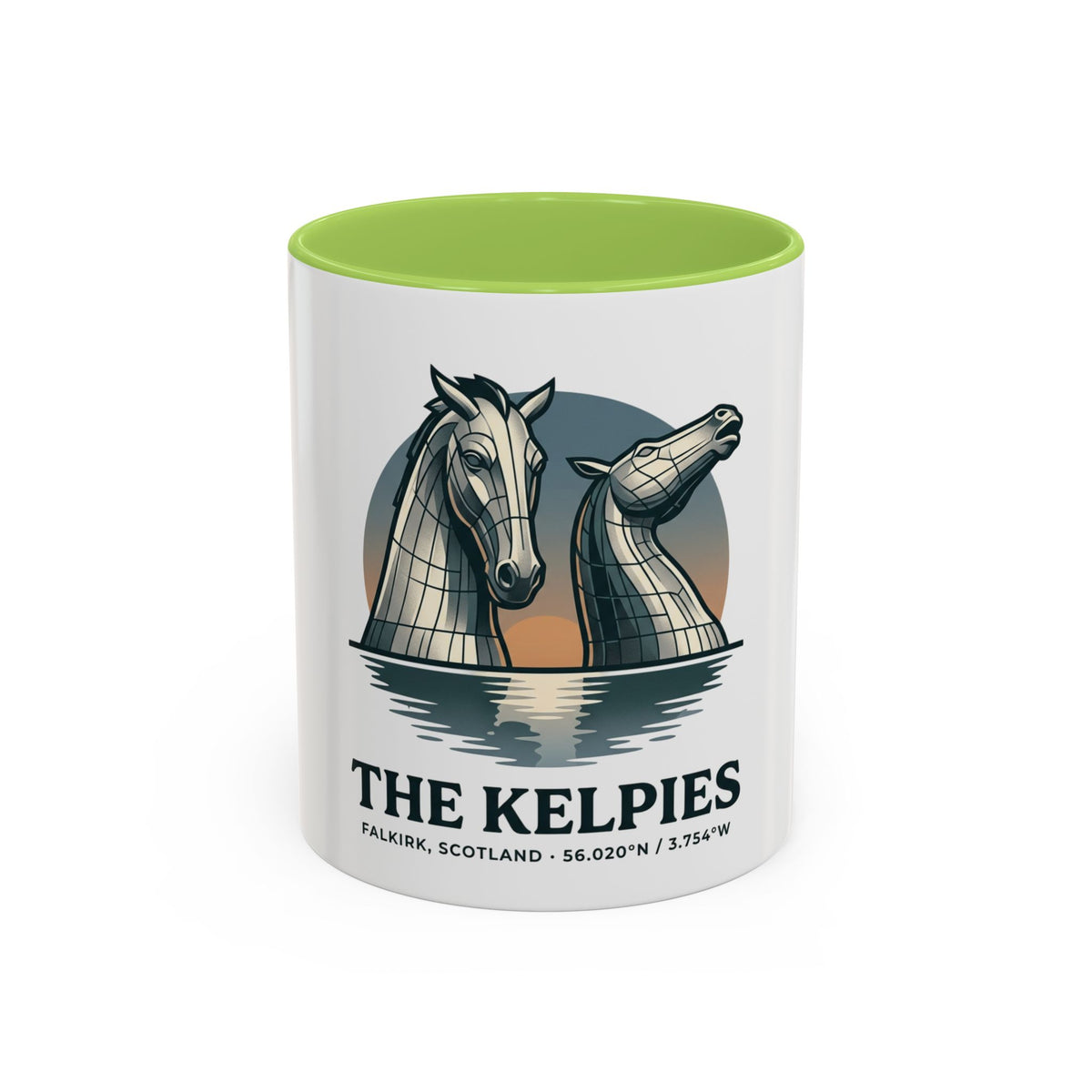 The Kelpies Coffee Mug — Scottish Landmark Accent Mug (11/15oz)