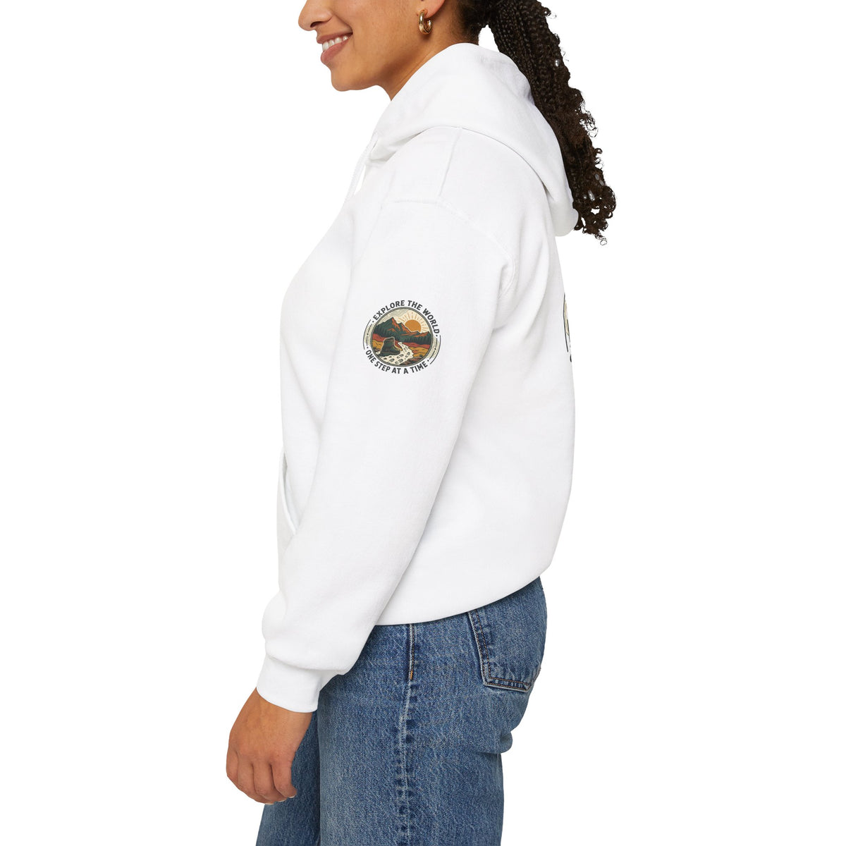 Explore The World Hoodie — "Explore the World One Step at a Time" Outdoor Travel Hoodie