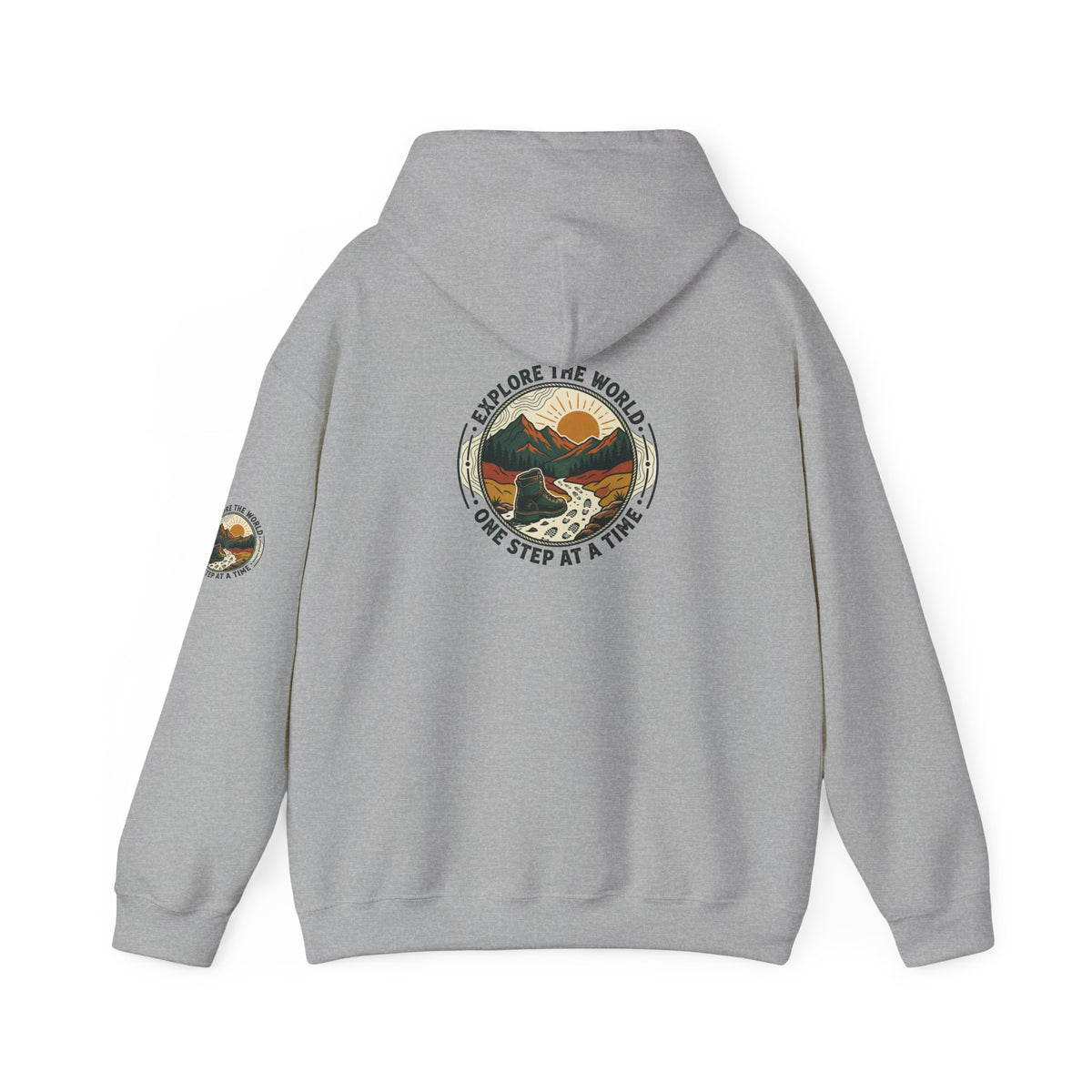 Explore The World Hoodie — "Explore the World One Step at a Time" Outdoor Travel Hoodie