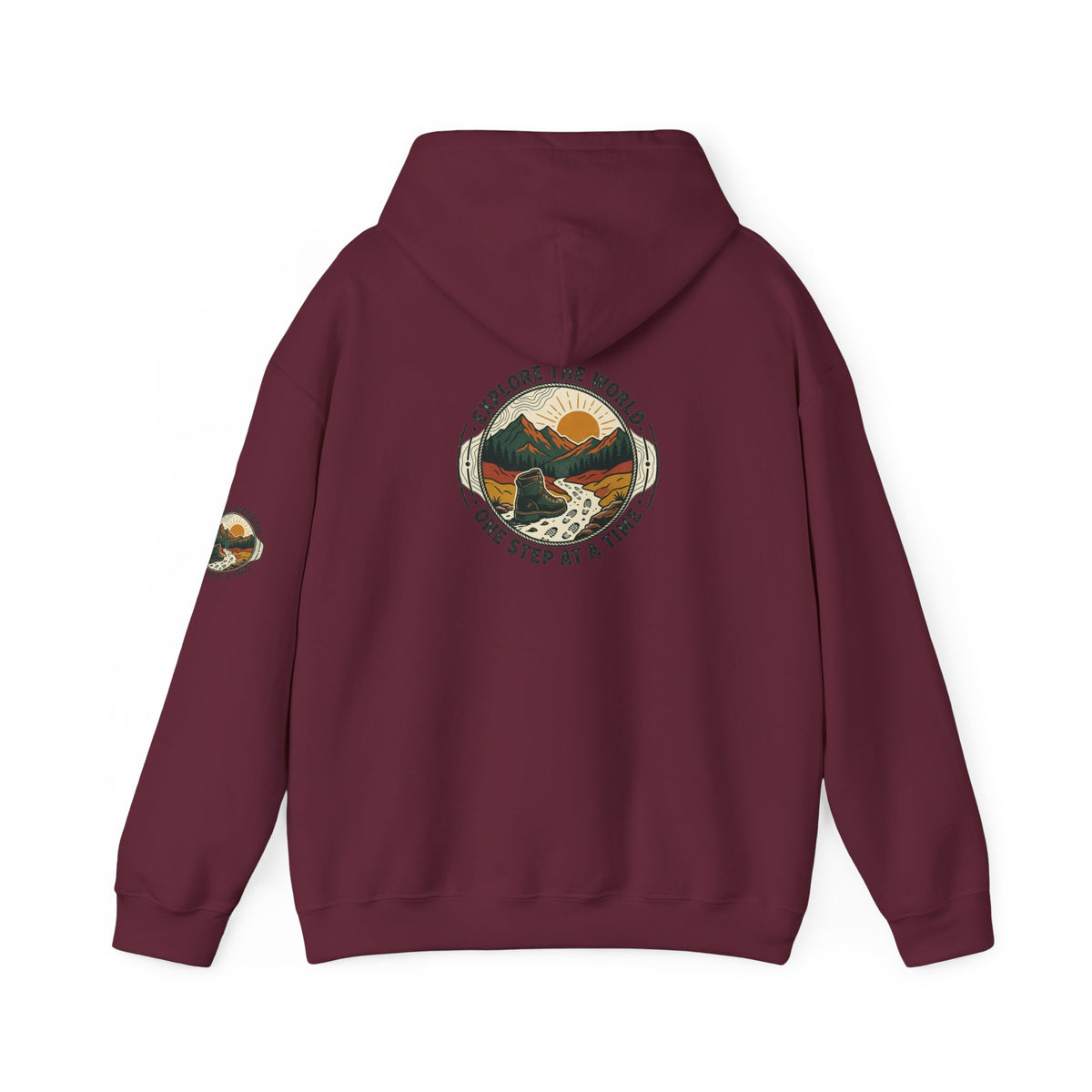Explore The World Hoodie — "Explore the World One Step at a Time" Outdoor Travel Hoodie