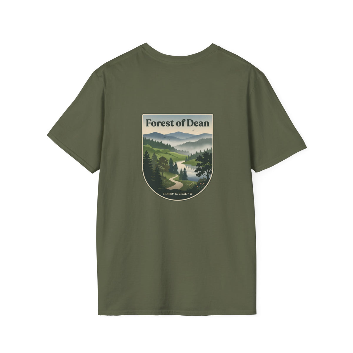 Forest of Dean UK T-shirt with Coordinates
