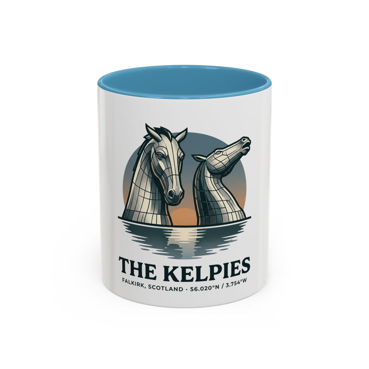 The Kelpies Coffee Mug — Scottish Landmark Accent Mug (11/15oz)