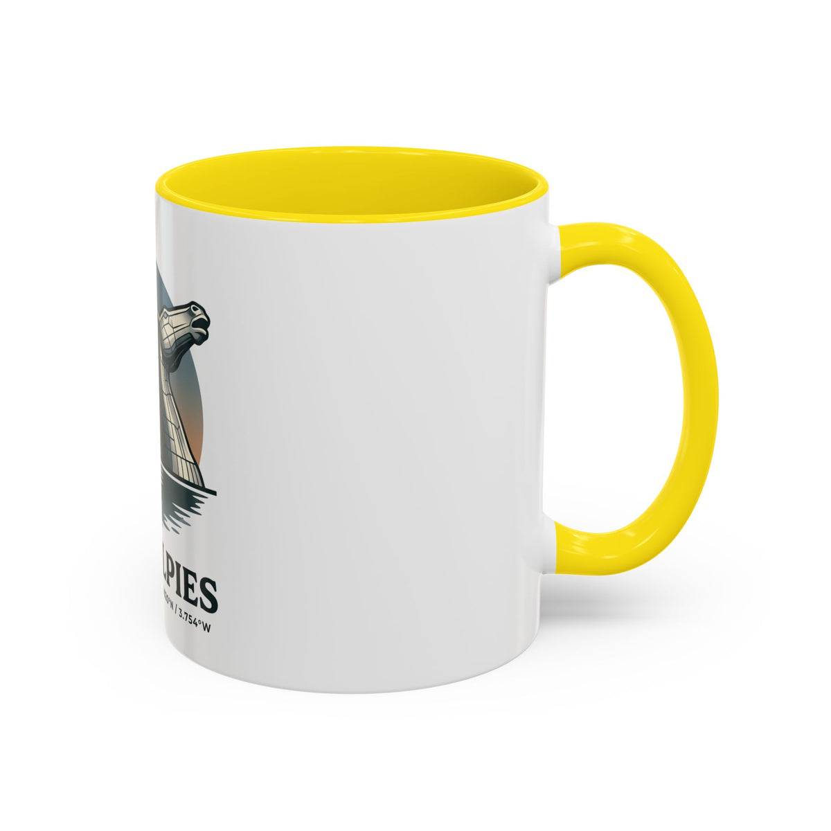 The Kelpies Coffee Mug — Scottish Landmark Accent Mug (11/15oz)