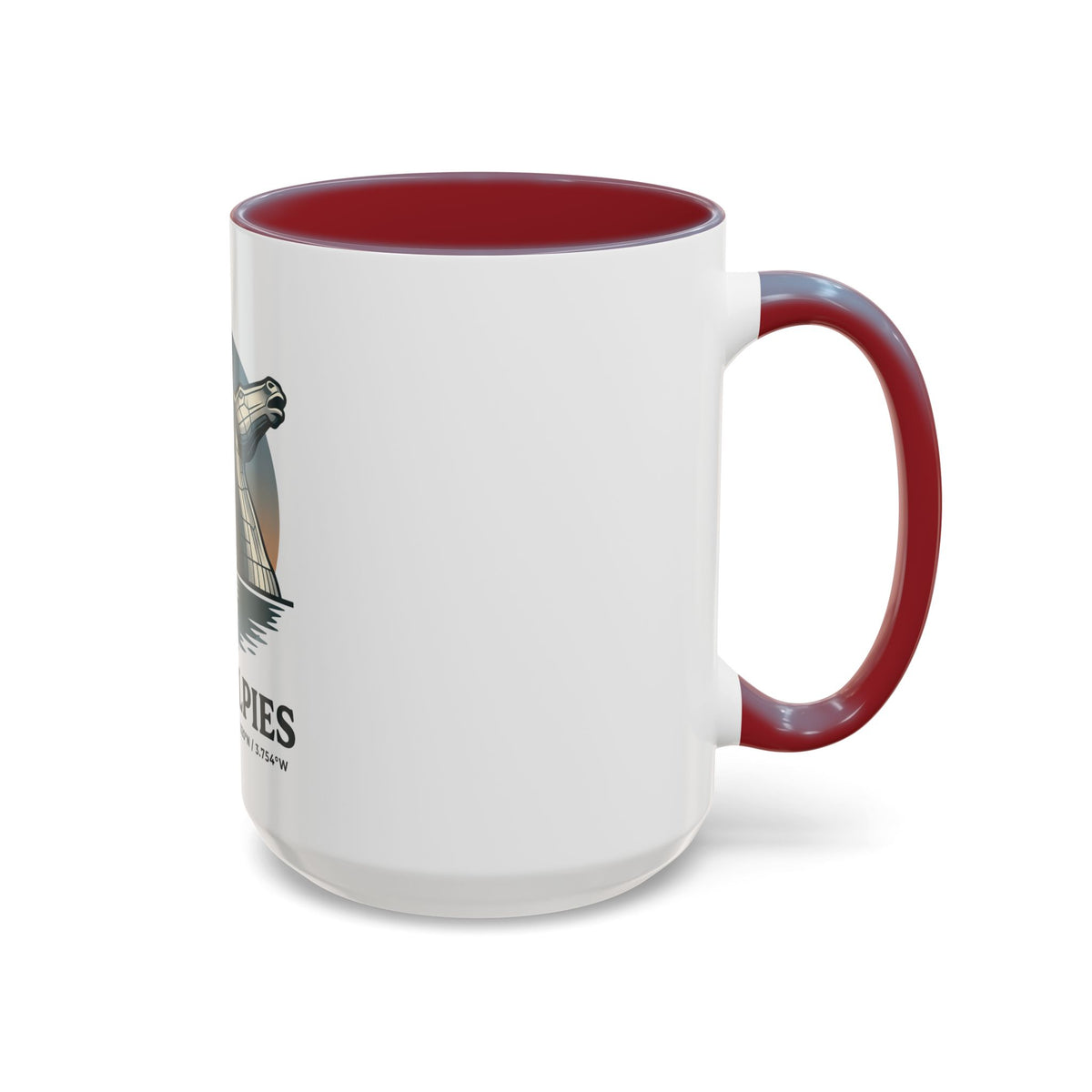 The Kelpies Coffee Mug — Scottish Landmark Accent Mug (11/15oz)
