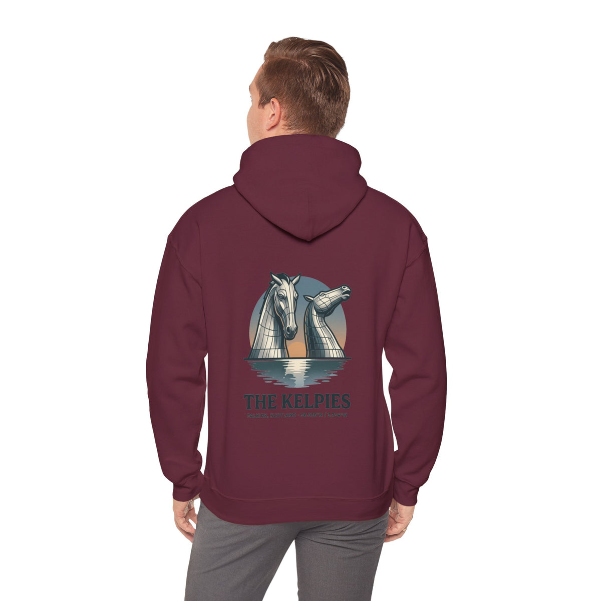 Hoodie - The Kelpies Scottish Myth Horse Graphic Hoodie