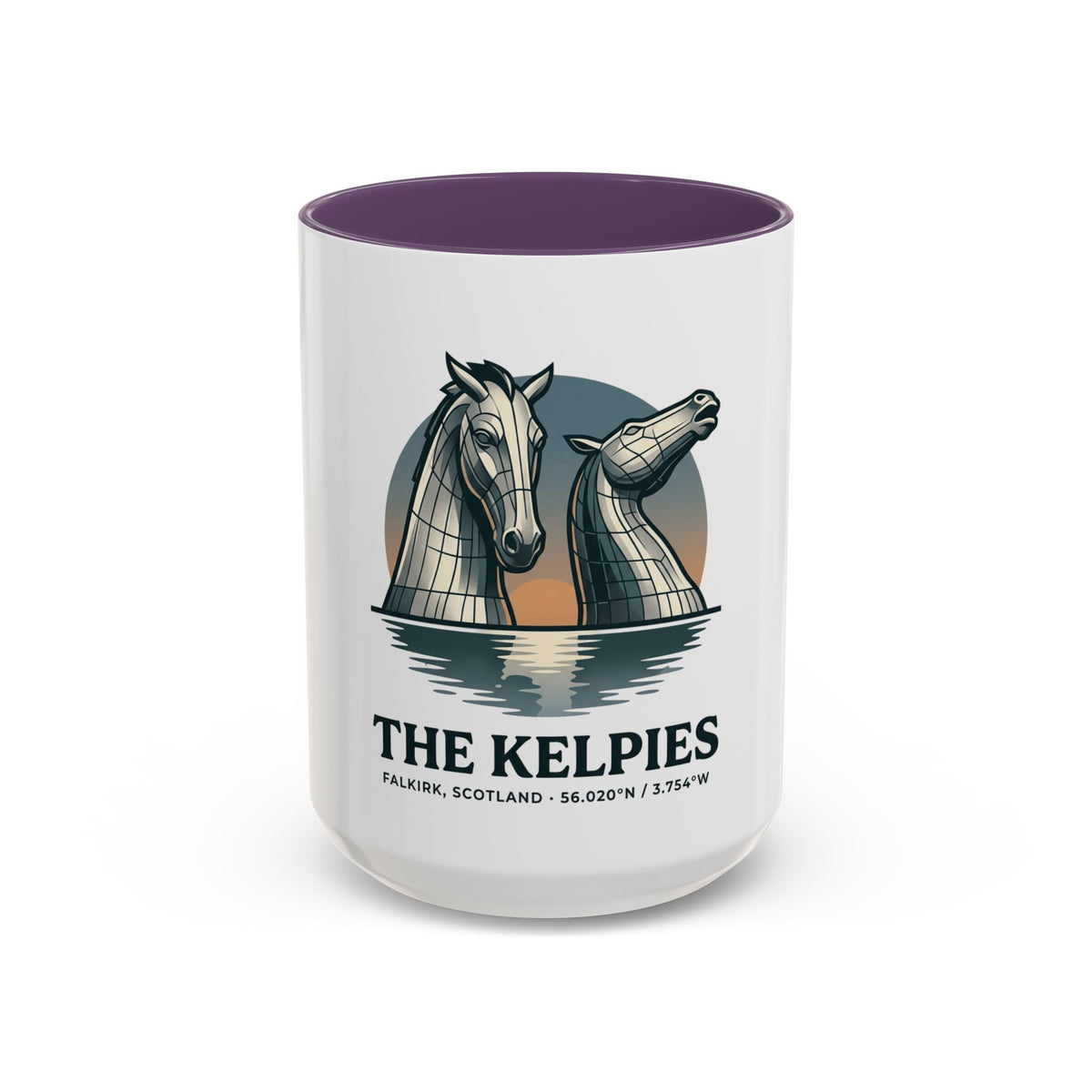 The Kelpies Coffee Mug — Scottish Landmark Accent Mug (11/15oz)
