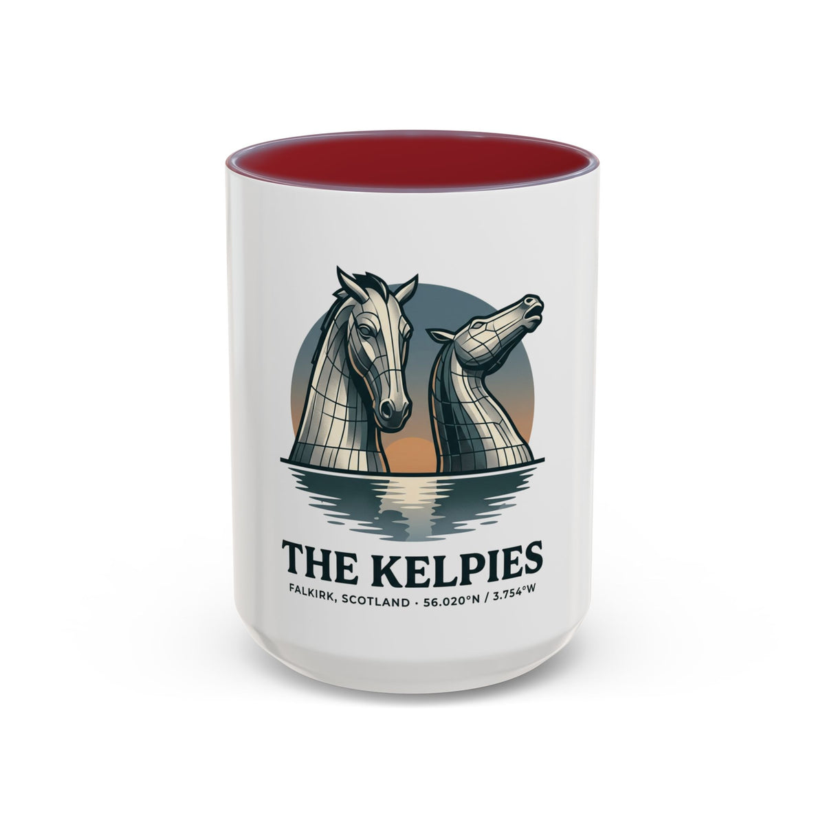The Kelpies Coffee Mug — Scottish Landmark Accent Mug (11/15oz)