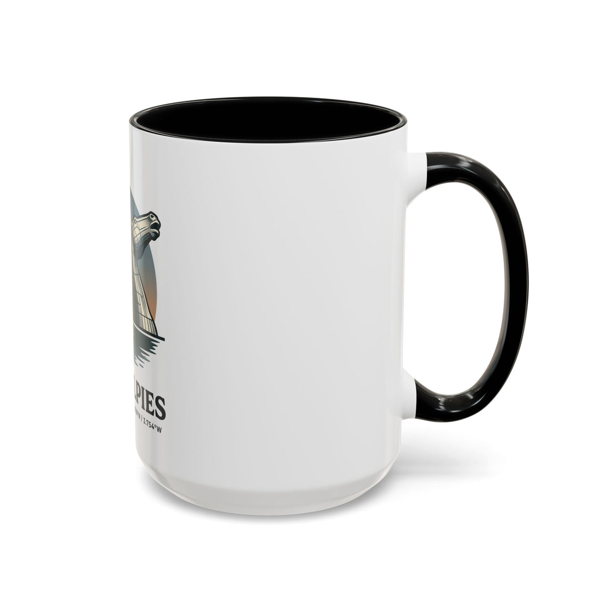 The Kelpies Coffee Mug — Scottish Landmark Accent Mug (11/15oz)