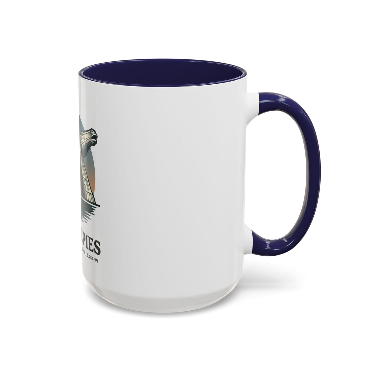 The Kelpies Coffee Mug — Scottish Landmark Accent Mug (11/15oz)