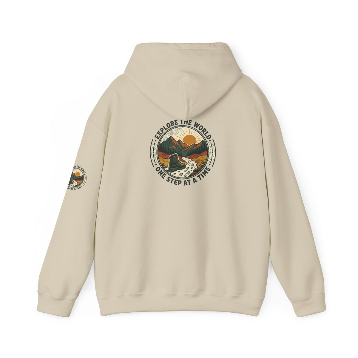 Explore The World Hoodie — "Explore the World One Step at a Time" Outdoor Travel Hoodie