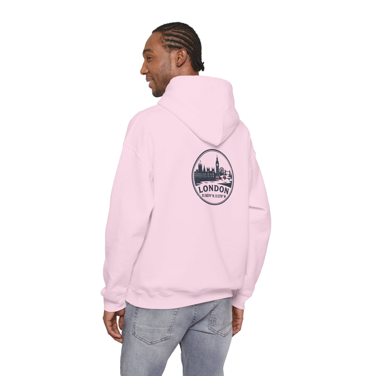London Skyline Hoodie – Vintage London Emblem Travel Sweatshirt